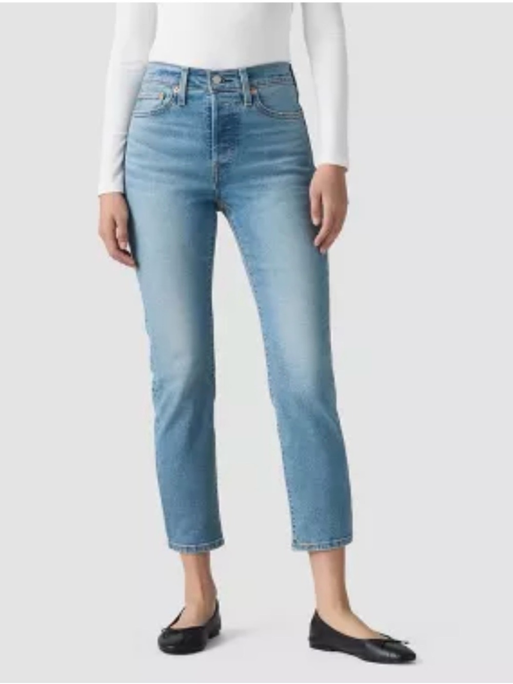 Levi’s Women’s Wedgie High-Rise Straight Leg Crop  Jeans Blue Size 30 Size 10